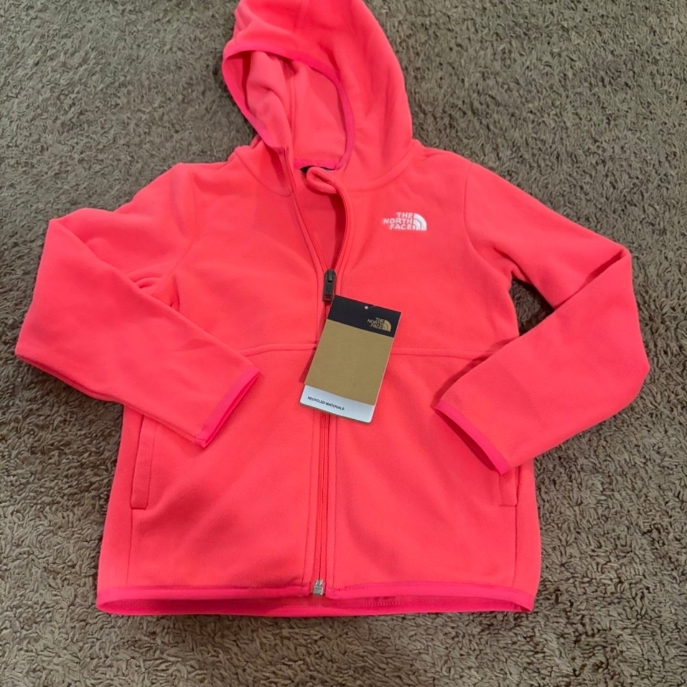 The North Face Kids' Bright Pink Full-Zip Hoodie